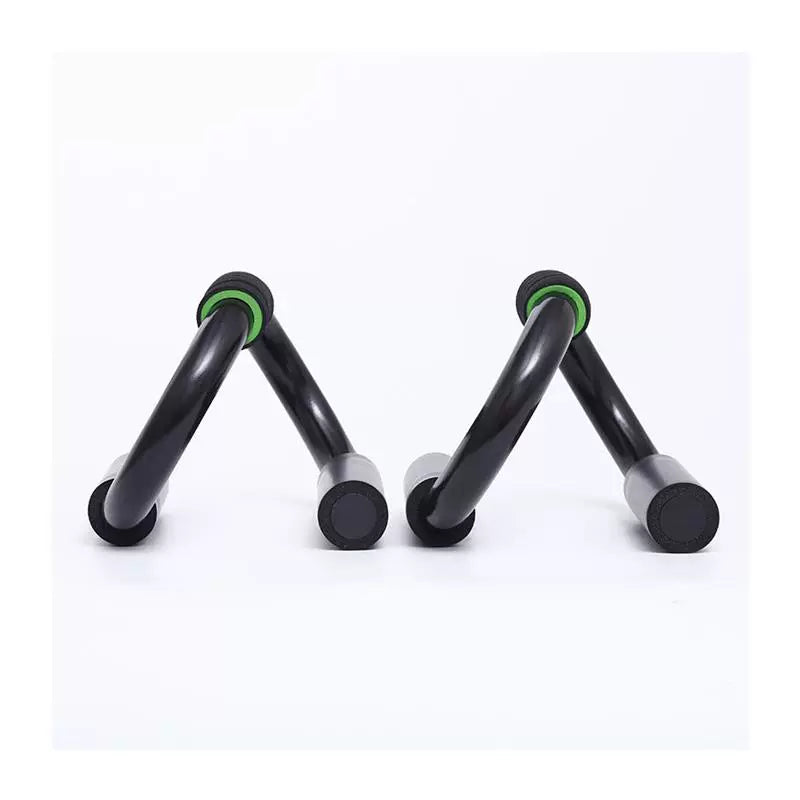Black Push-Up Stand and Sports Skipping Rope Set