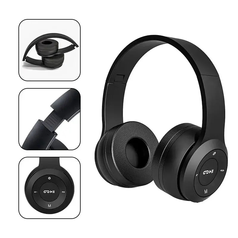 NNEOBA Bluetooth Wireless Sports Gaming Headset Black
