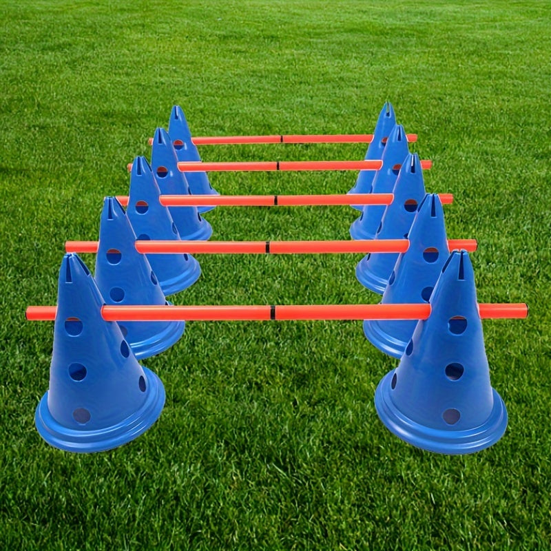 15-Piece Adjustable Sports Training Cones Set